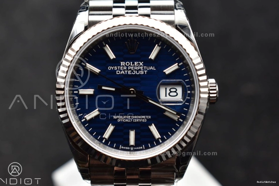 Edition on SS Jubilee 583 Dial DateJust EasyMatch VS 1:1 Best Checked Bracelet 36mm Blue VSF 126234 904L 0203